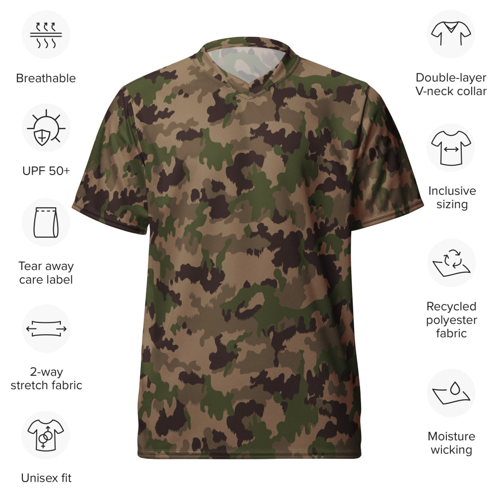 Swiss TAZ 90 Multiumfeld-Tarnmuster 16 CAMO unisex sports jersey - Unisex Sports Jersey