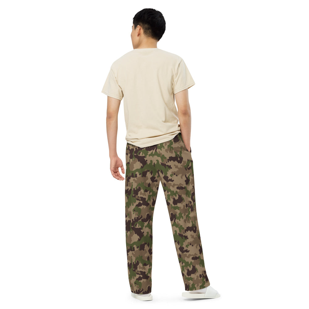 Swiss TAZ 90 Multiumfeld-Tarnmuster 16 CAMO unisex wide-leg pants - Unisex Wide-Leg Pants