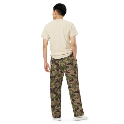 Swiss TAZ 90 Multiumfeld-Tarnmuster 16 CAMO unisex wide-leg pants - Unisex Wide-Leg Pants