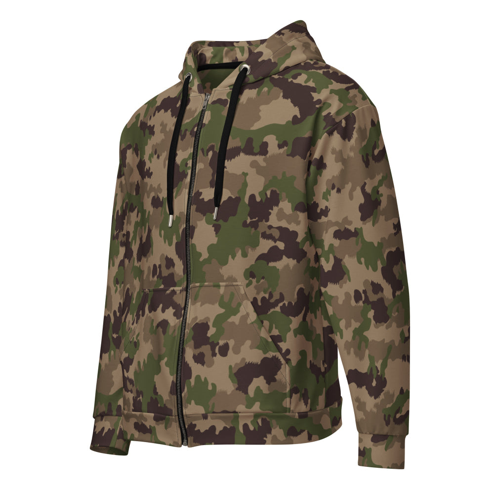 Swiss TAZ 90 Multiumfeld-Tarnmuster 16 CAMO Unisex zip hoodie - 2XS - Zip Hoodie