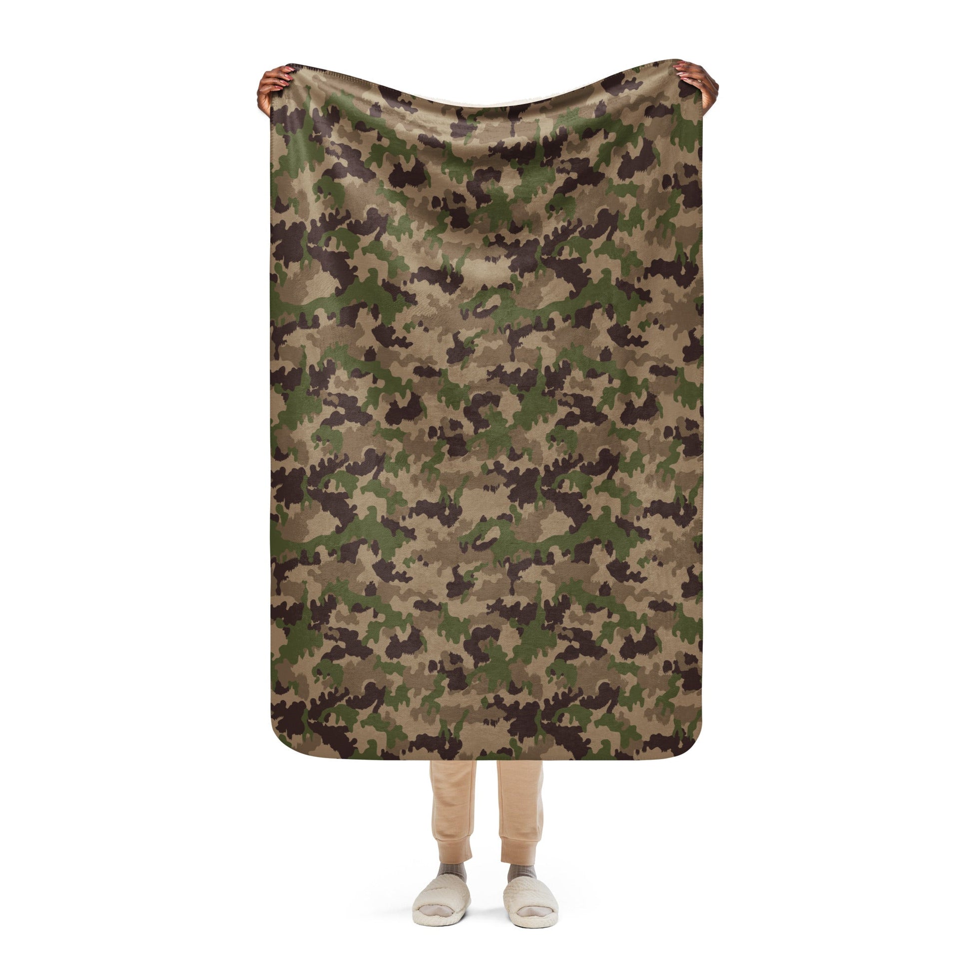 Swiss TAZ 90 Multiumfeld-Tarnmuster CAMO Sherpa blanket - 37″×57″ - Blankets