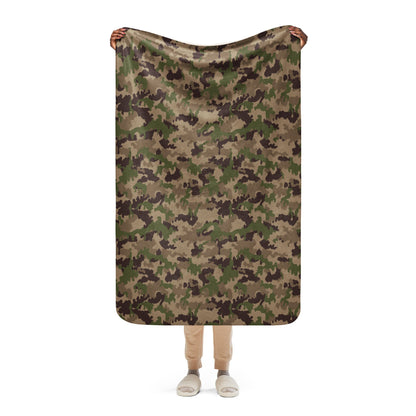 Swiss TAZ 90 Multiumfeld-Tarnmuster CAMO Sherpa blanket - 37″×57″ - Blankets