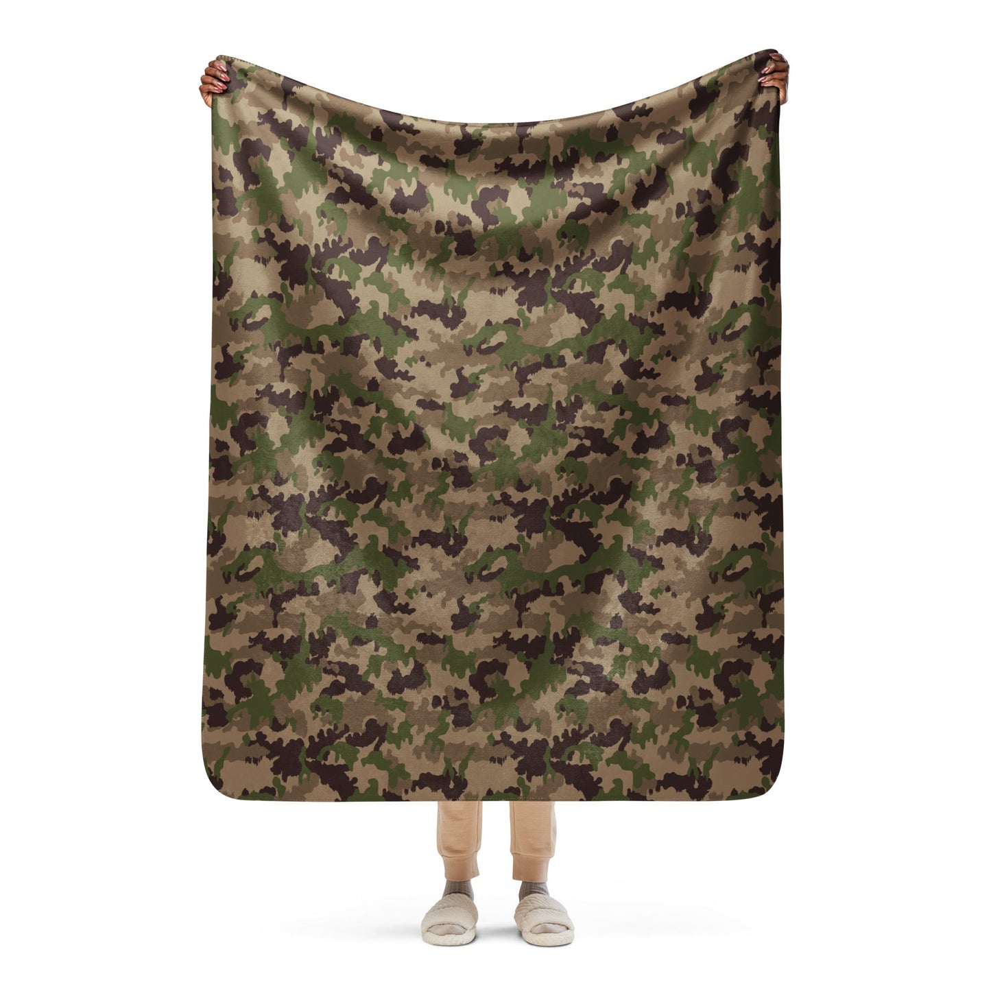 Swiss TAZ 90 Multiumfeld-Tarnmuster CAMO Sherpa blanket - 50″×60″ - Blankets