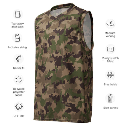 Swiss TAZ 90 Multiumfeld-Tarnmuster CAMO unisex basketball jersey - Basketball Jerseys