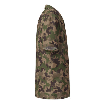 Swiss TAZ 90 Multiumfeld-Tarnmuster CAMO Unisex button shirt - Button Shirts