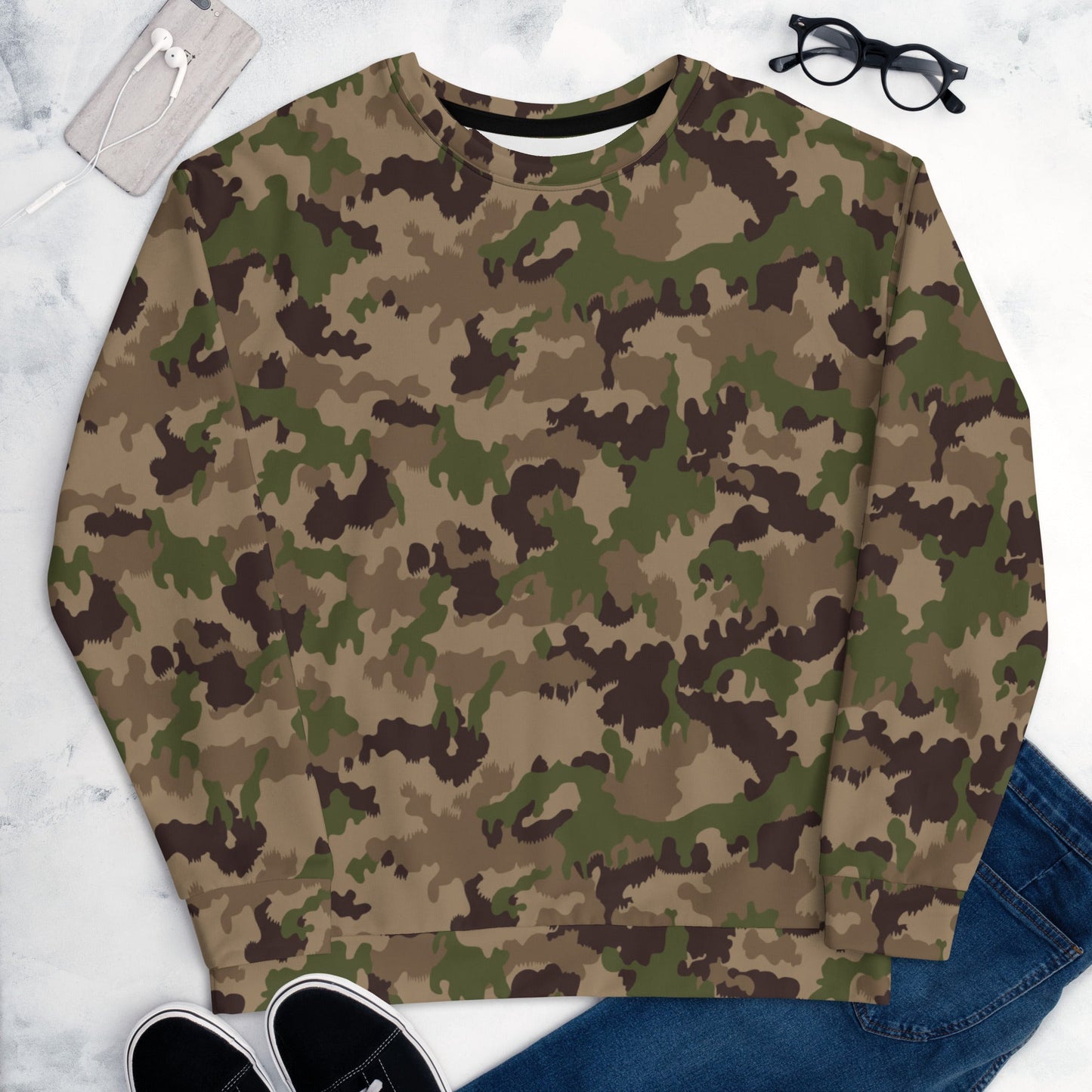 Swiss TAZ 90 Multiumfeld-Tarnmuster CAMO Unisex Sweatshirt - Sweatshirts
