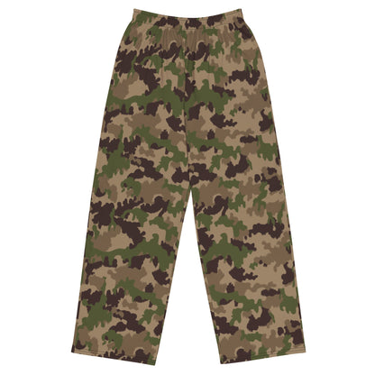 Swiss TAZ 90 Multiumfeld-Tarnmuster CAMO unisex wide-leg pants - 2XS - Wide-leg Pants