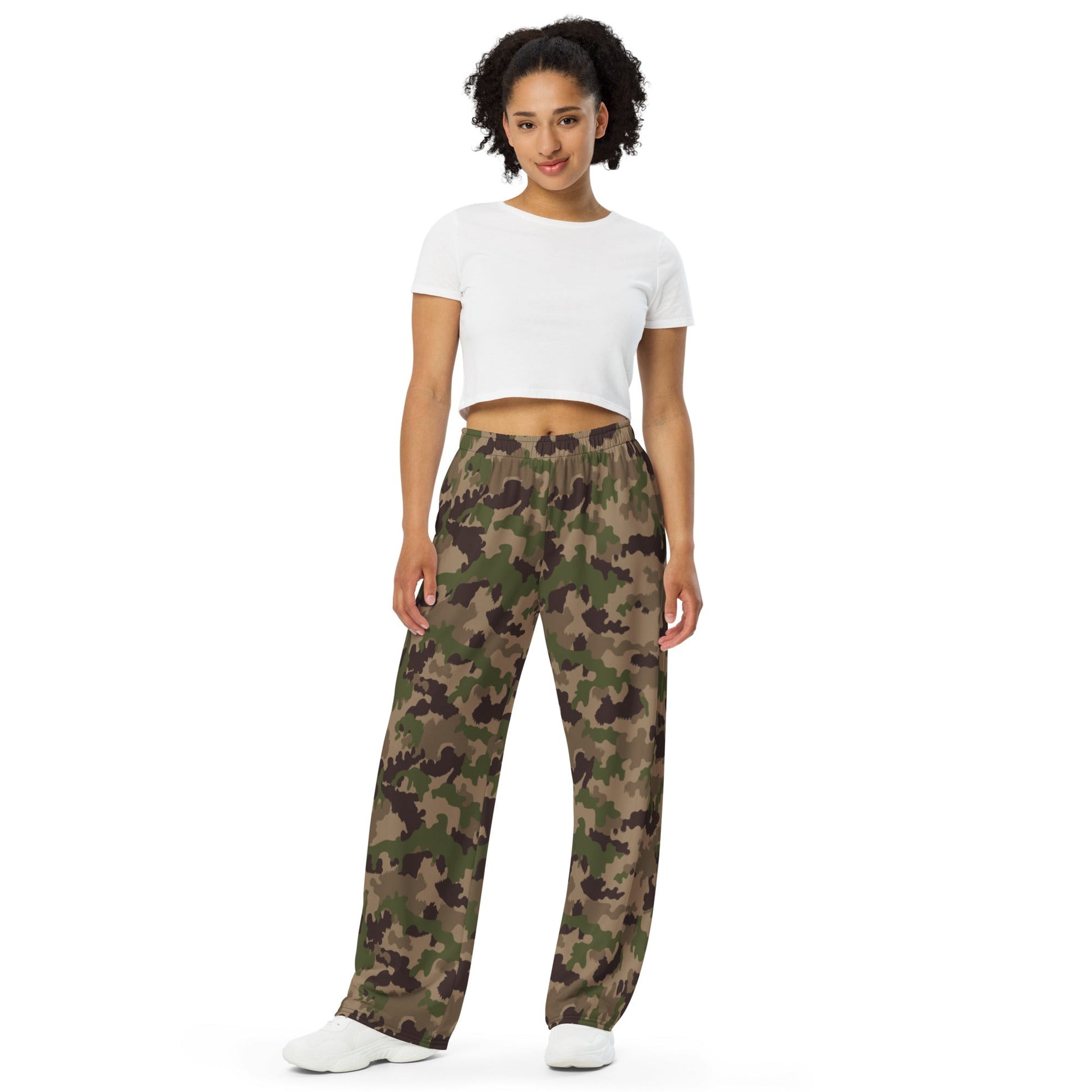Swiss TAZ 90 Multiumfeld-Tarnmuster CAMO unisex wide-leg pants - Wide-leg Pants