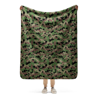 Swiss TAZ 90 CAMO Sherpa Blanket - 50″×60″