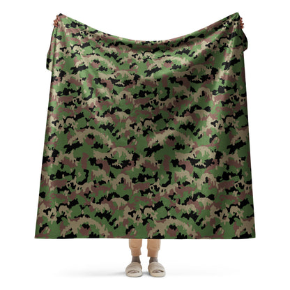 Swiss TAZ 90 CAMO Sherpa Blanket - 60″×80″