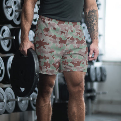 TAZ 7 Swiss Transitional CAMO Unisex Athletic Long Shorts - 2XS