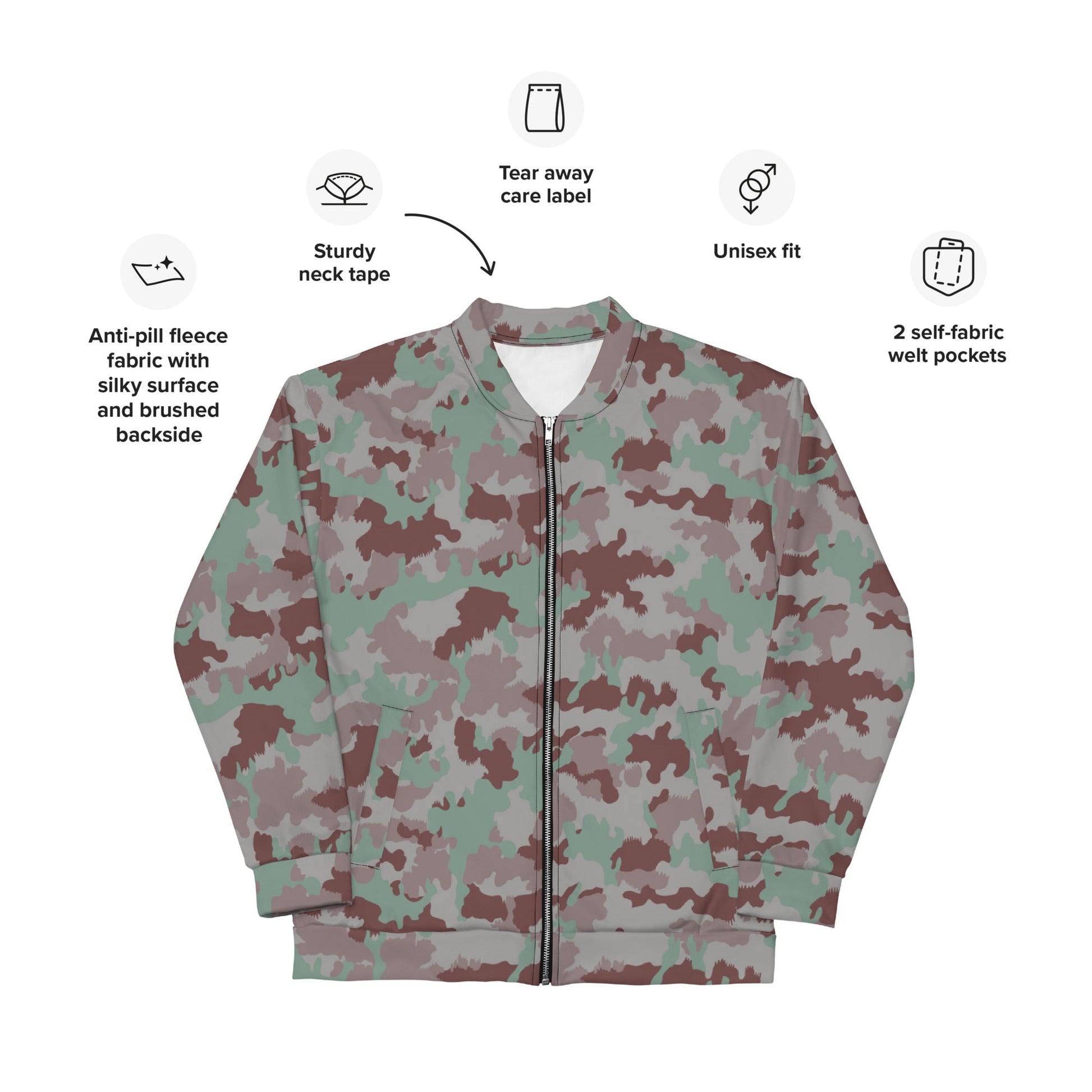 Swiss TAZ 90 CAMO Unisex Bomber Jacket - Jackets
