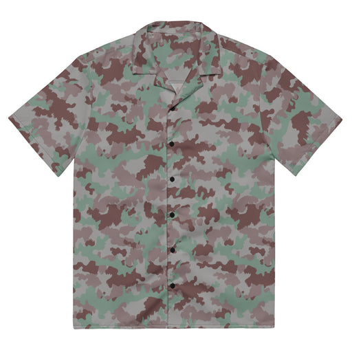 TAZ 7 Swiss Transitional CAMO Unisex Short-Sleeve Button Shirt - 2XS - Button-Up