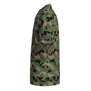 TAZ 90 Swiss Woodland CAMO Unisex Short-Sleeve Button Shirt