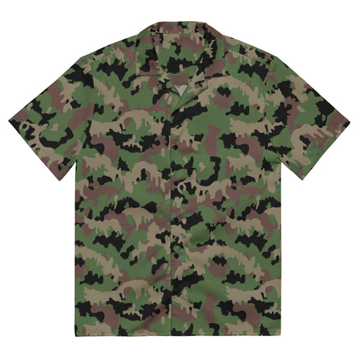 TAZ 90 Swiss Woodland CAMO Unisex Short-Sleeve Button Shirt - Button-Up