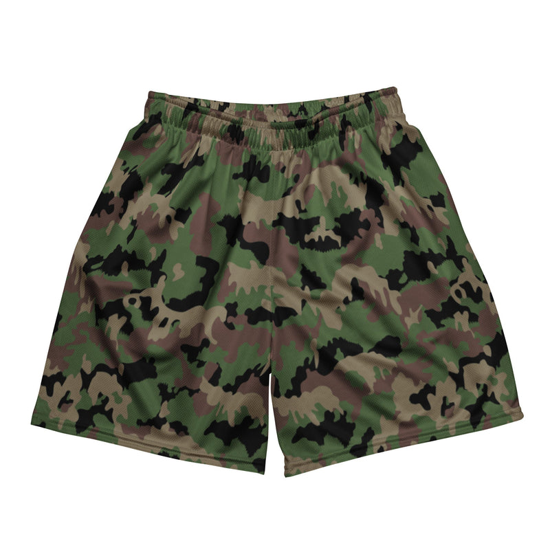 TAZ 90 Swiss Woodland CAMO Unisex Mesh Shorts - 2XS