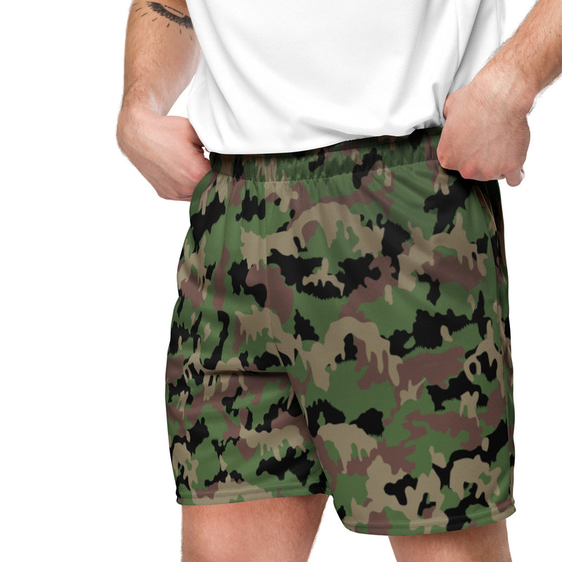 TAZ 90 Swiss Woodland CAMO Unisex Mesh Shorts