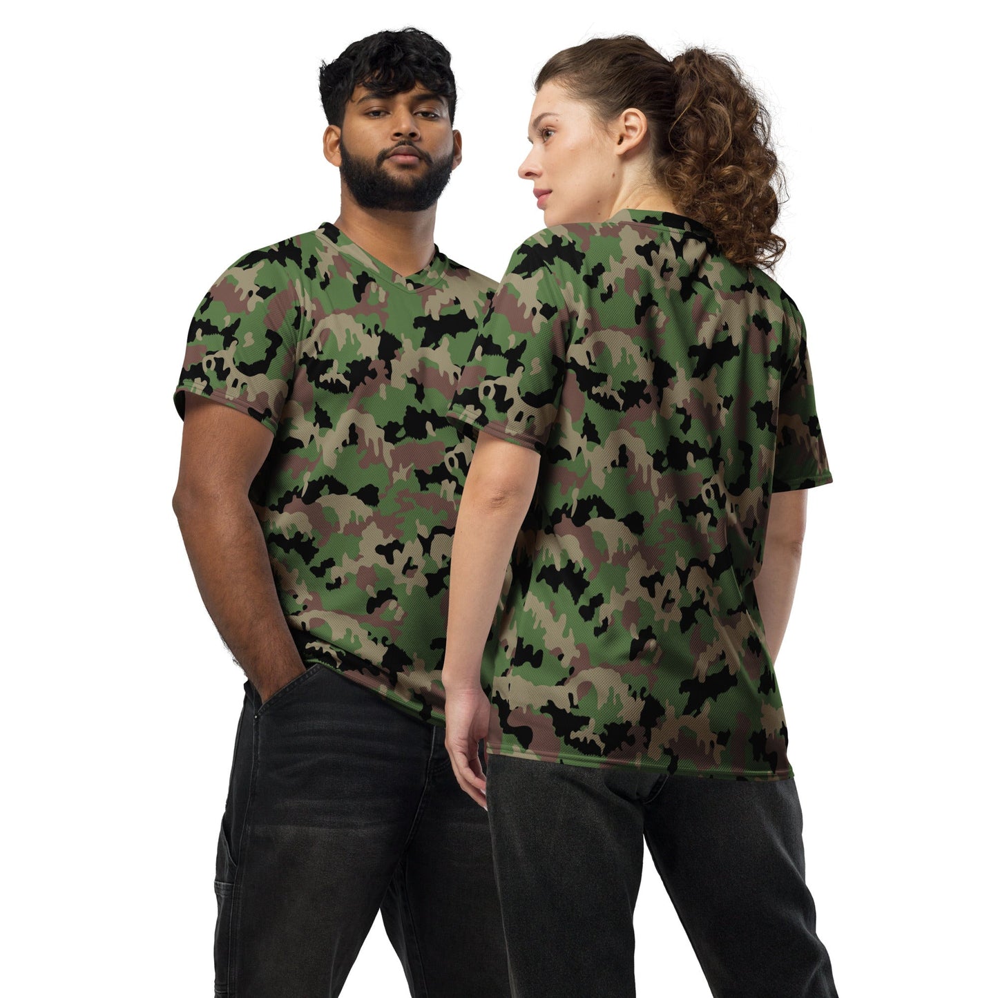 Swiss TAZ 90 CAMO Unisex Sports Jersey - 2XS