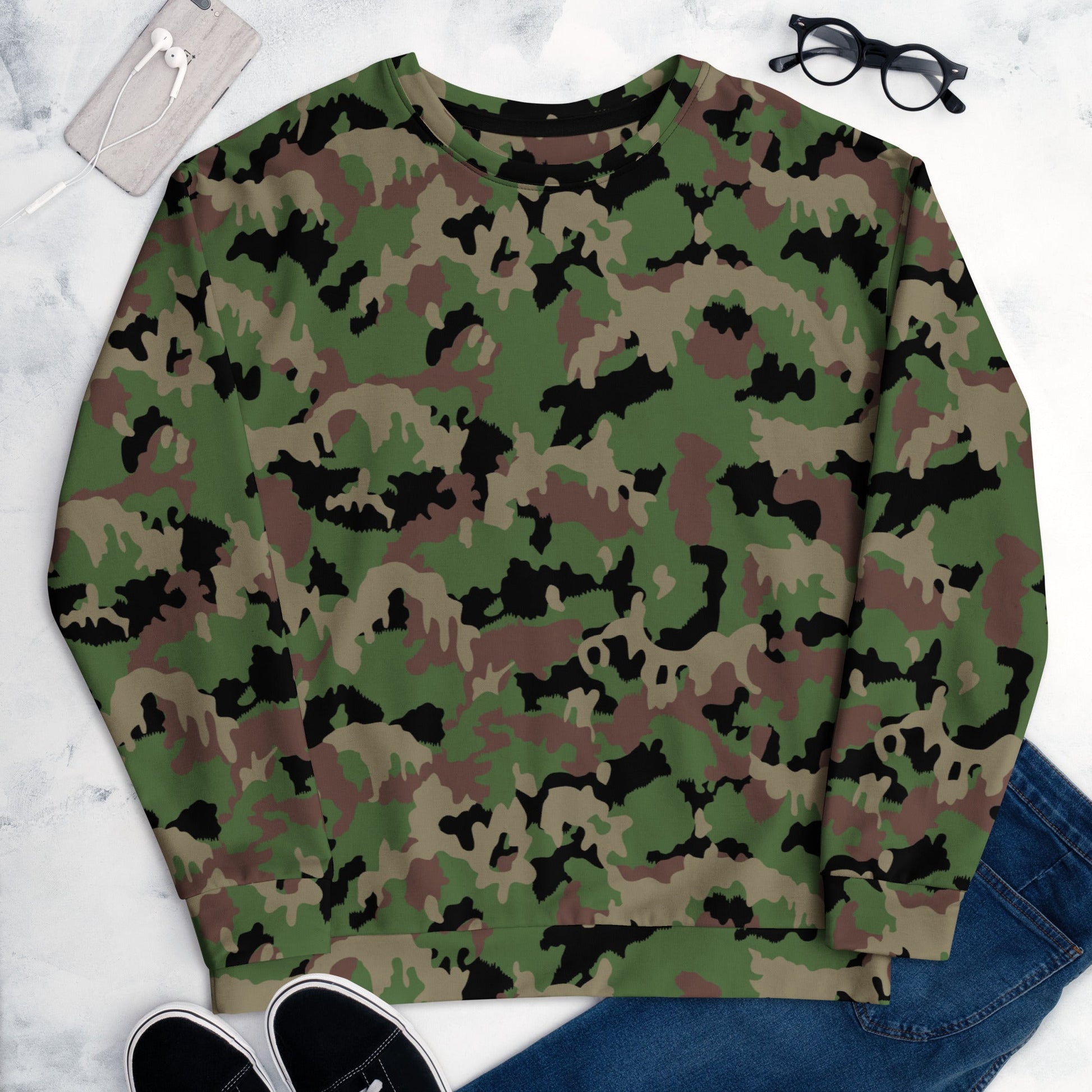 Swiss TAZ 90 CAMO Unisex Sweatshirt