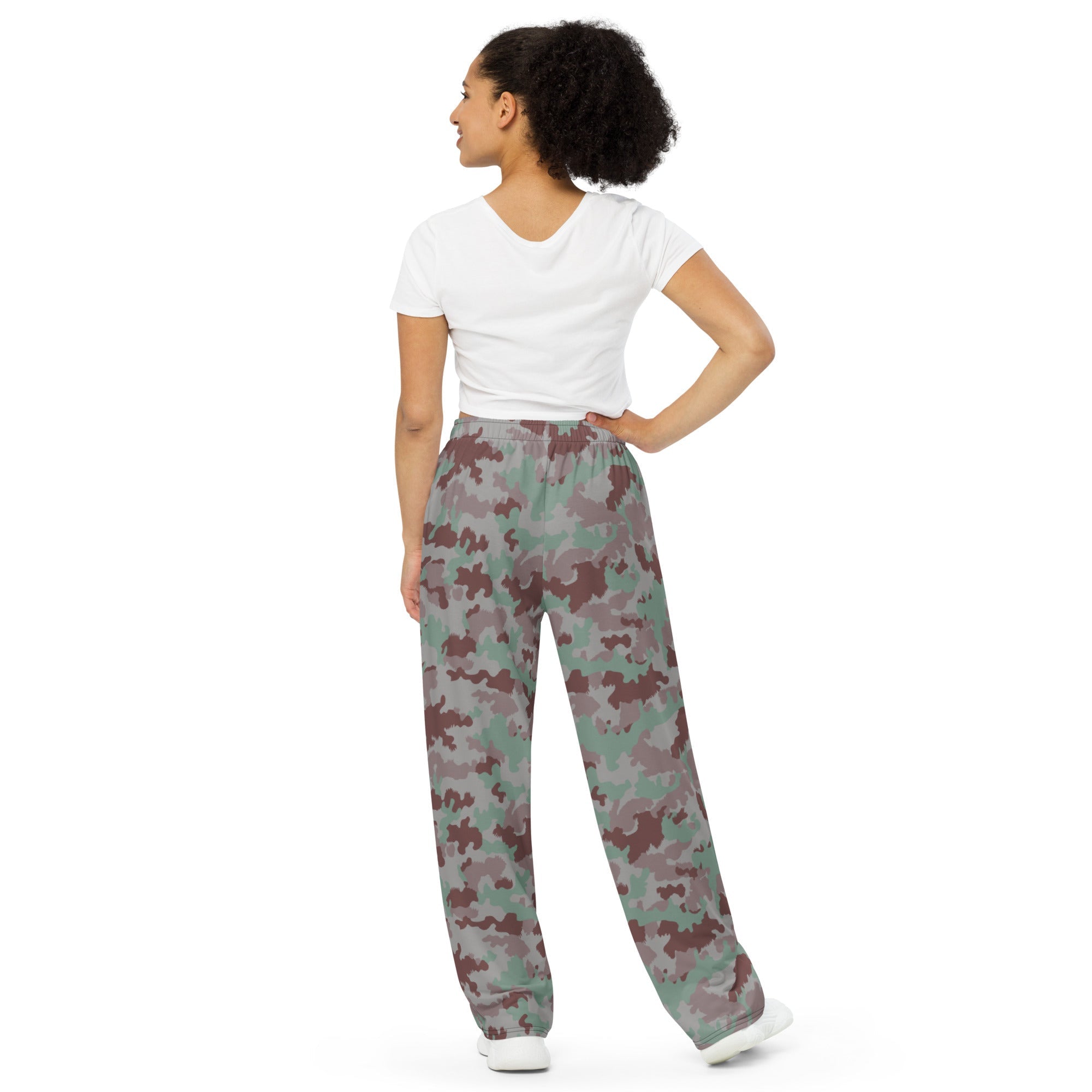 CAMO HQ - Swiss TAZ 7 CAMO Unisex Wide-leg Pants - Worldwide Shipping