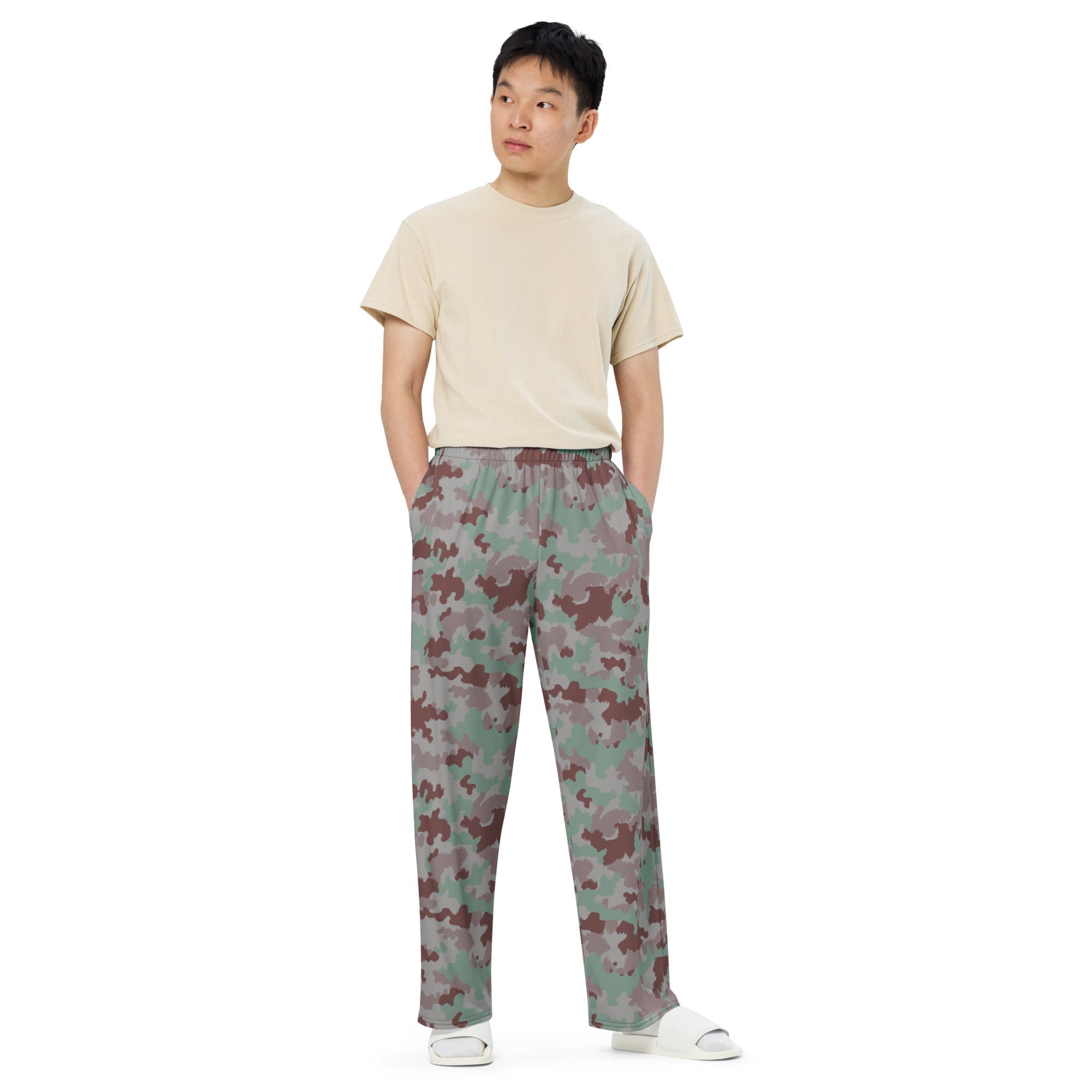 CAMO HQ - Swiss TAZ 7 CAMO Unisex Wide-leg Pants - Worldwide Shipping