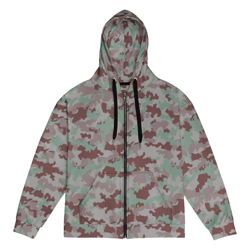 TAZ 7 Swiss Transitional CAMO Unisex Zip Hoodie - 2XS