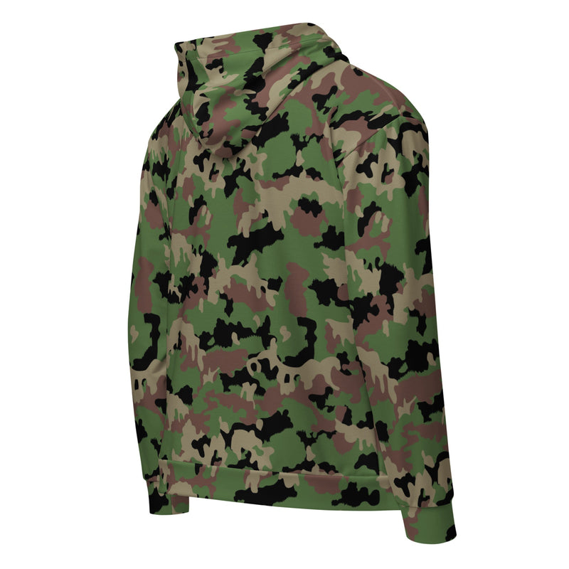 TAZ 90 Swiss Woodland CAMO Unisex Zip Hoodie