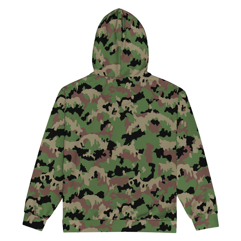 TAZ 90 Swiss Woodland CAMO Unisex Zip Hoodie