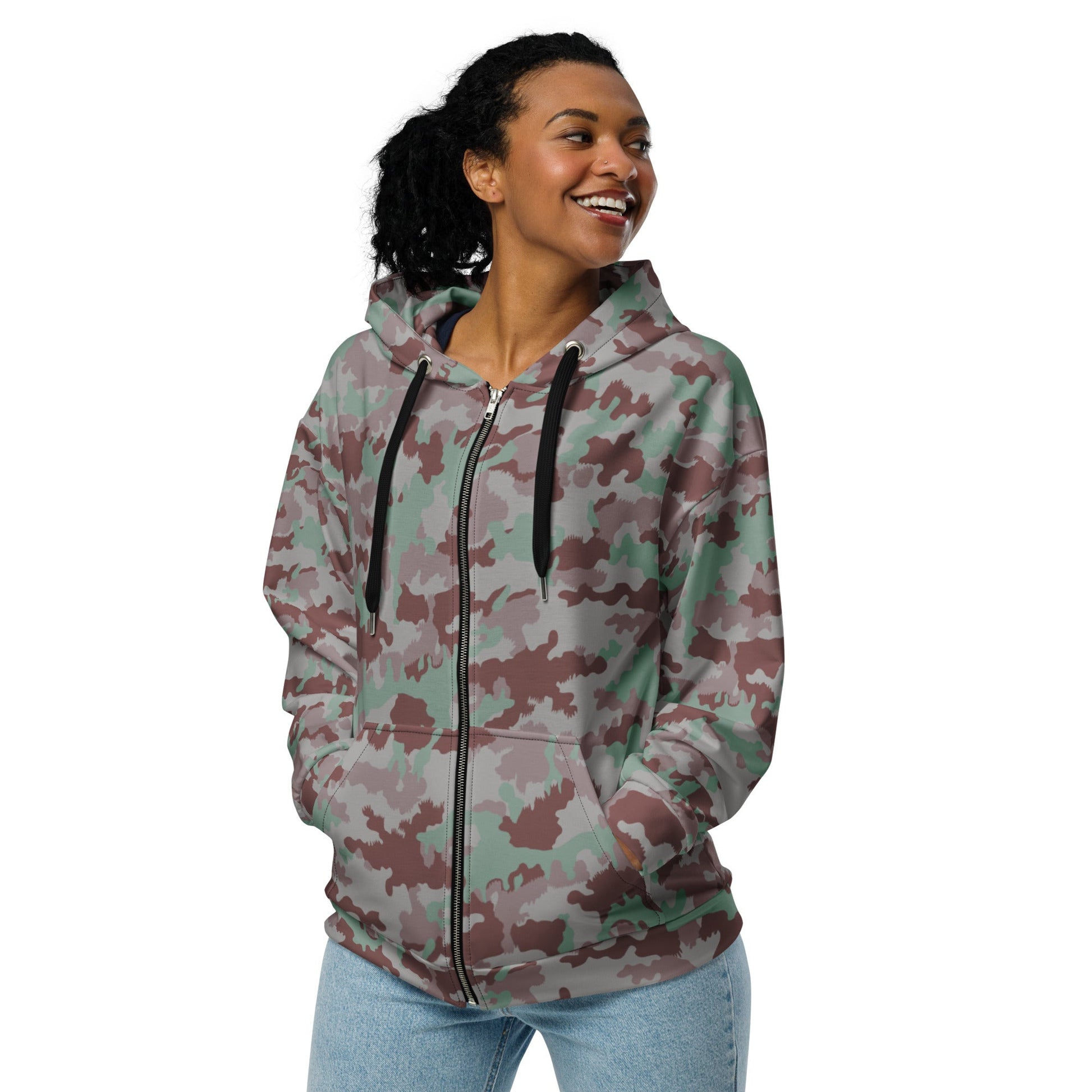 Swiss TAZ 90 CAMO Unisex zip hoodie - Zip Hoodies