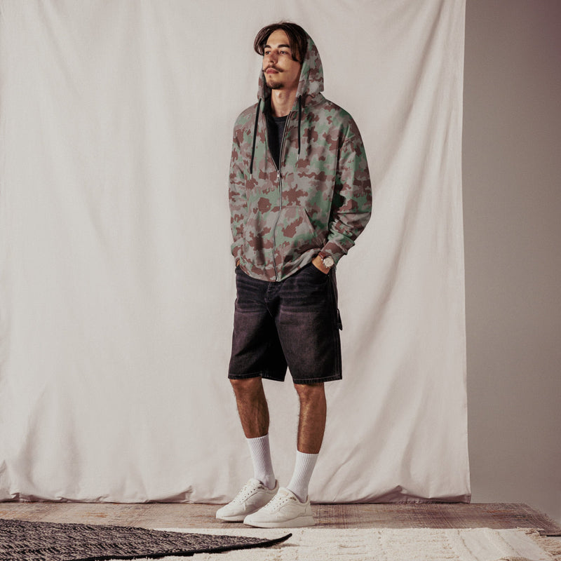 TAZ 7 Swiss Transitional CAMO Unisex Zip Hoodie