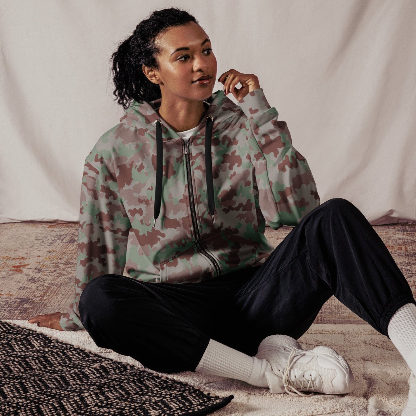 Swiss TAZ 90 CAMO Unisex zip hoodie - Zip Hoodies