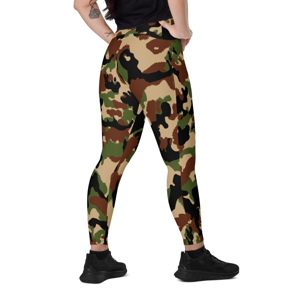 Swiss Woodland TAZ 90 CAMO Leggings with pockets - 2XS - Womens With Pockets