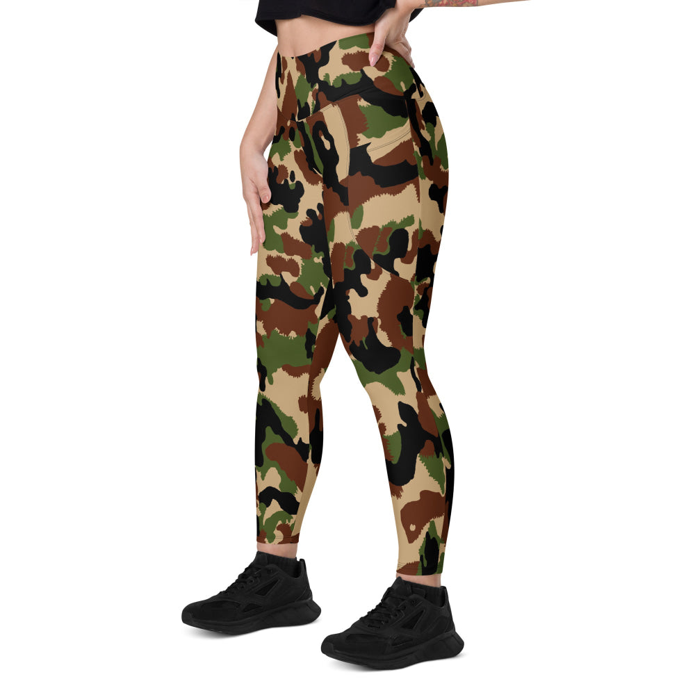 Swiss Woodland TAZ 90 CAMO Leggings with pockets - Womens With Pockets