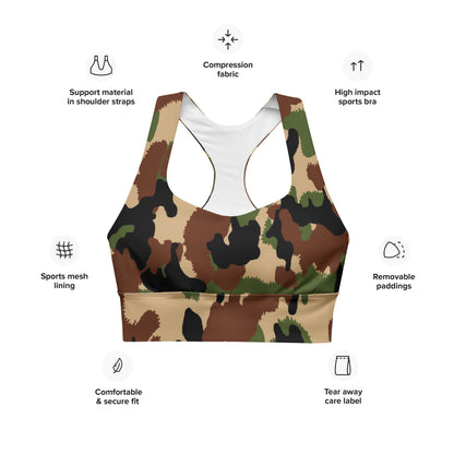 Swiss Woodland TAZ 90 CAMO Longline sports bra - Womens Sports Bra