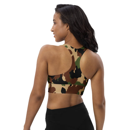 Swiss Woodland TAZ 90 CAMO Longline sports bra - Womens Sports Bra