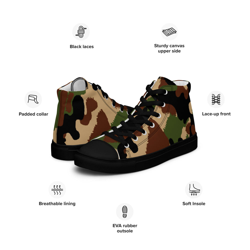 Swiss Woodland TAZ 90 CAMO Men’s high top canvas shoes - Mens High Top Canvas Shoes