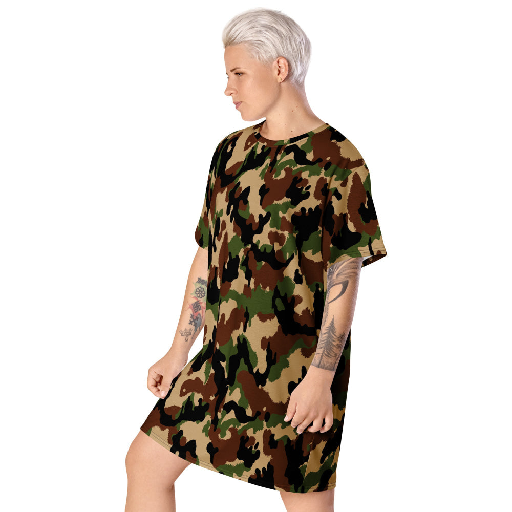 Swiss Woodland TAZ 90 CAMO T-shirt dress - Womens T-Shirt Dress