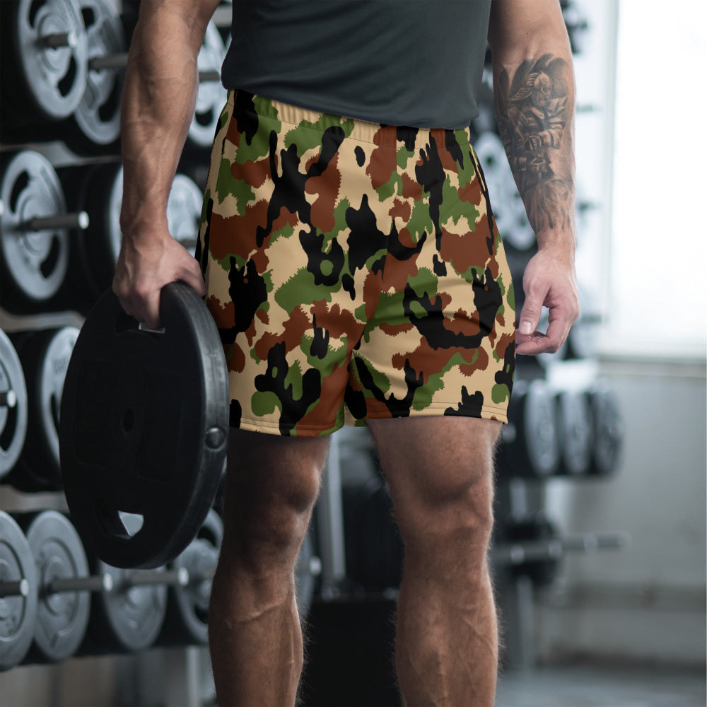 Swiss Woodland TAZ 90 CAMO Unisex Athletic Long Shorts - XS