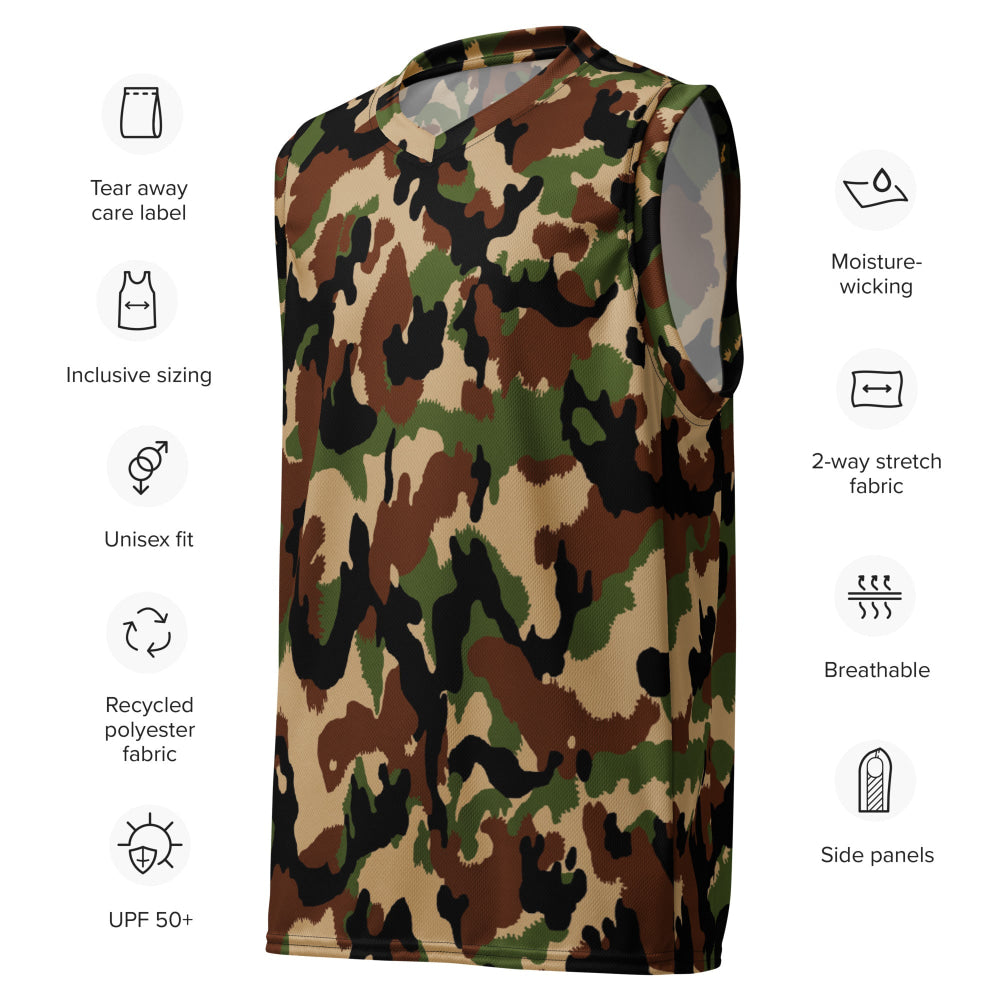 Swiss Woodland TAZ 90 CAMO unisex basketball jersey - Unisex Basketball Jersey