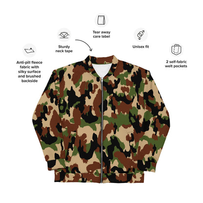 Swiss Woodland TAZ 90 CAMO Unisex Bomber Jacket