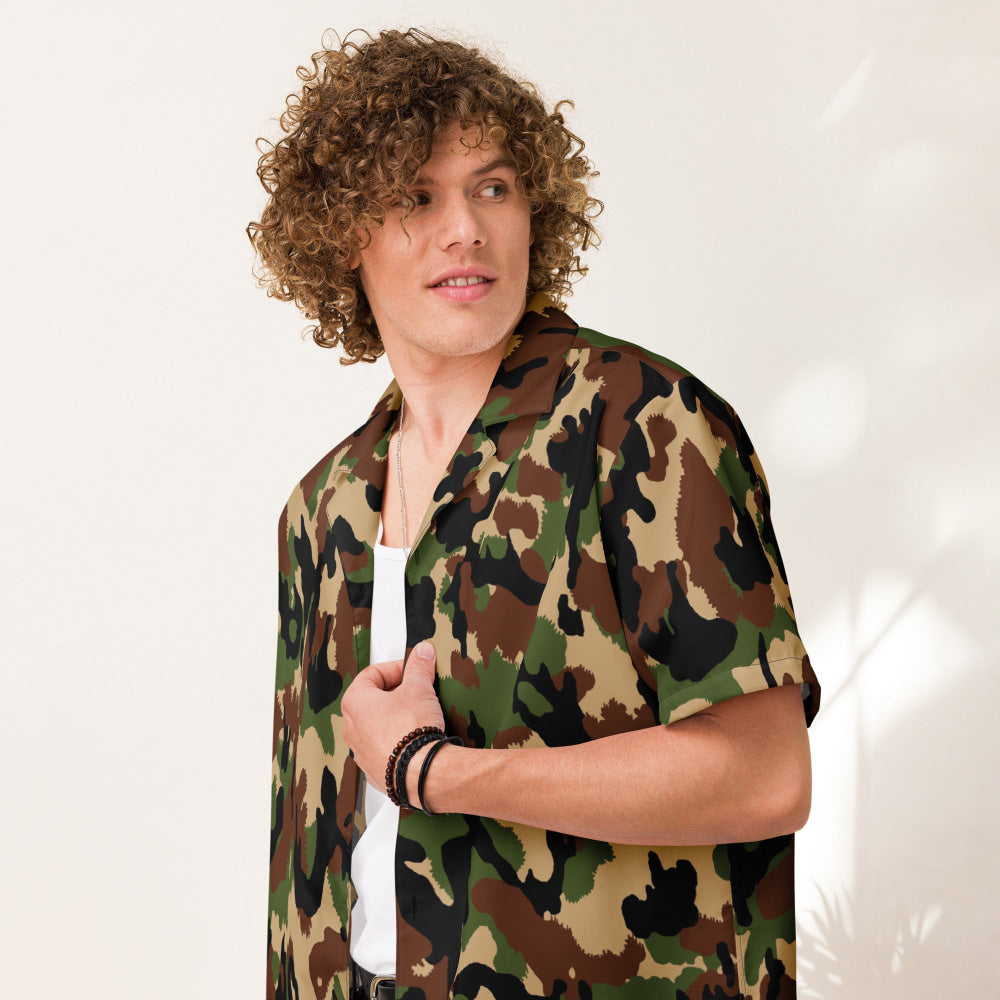 Swiss Woodland TAZ 90 CAMO Unisex button shirt - Button Shirt