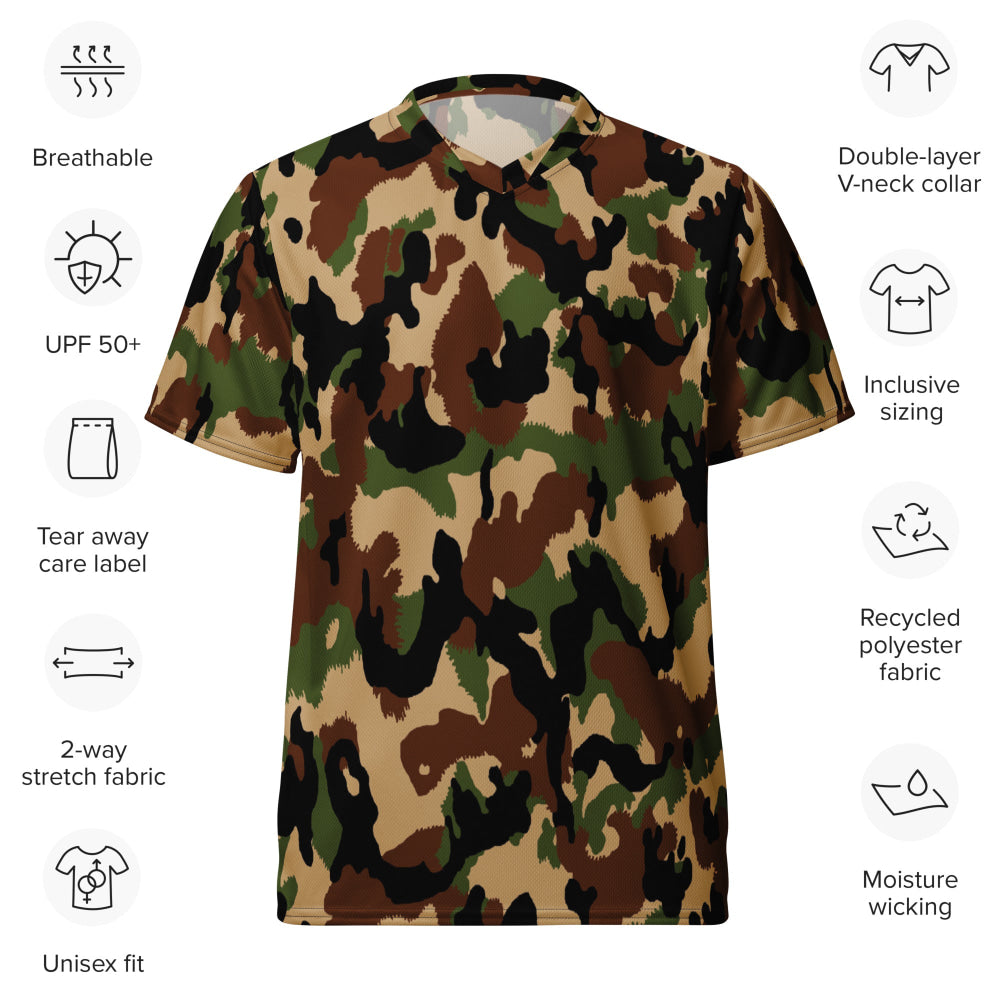 Swiss Woodland TAZ 90 CAMO unisex sports jersey - Unisex Sports Jersey