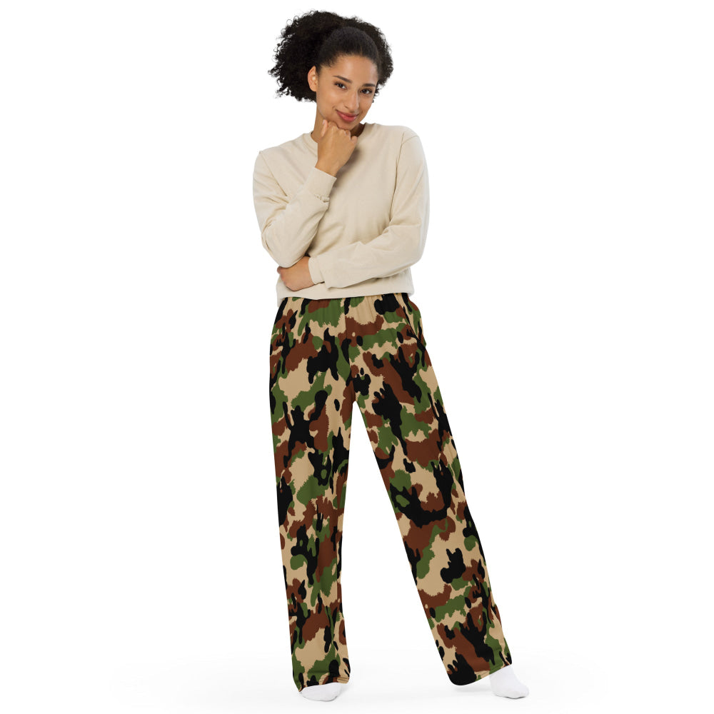 Swiss Woodland TAZ 90 CAMO unisex wide-leg pants - Unisex Wide-Leg Pants