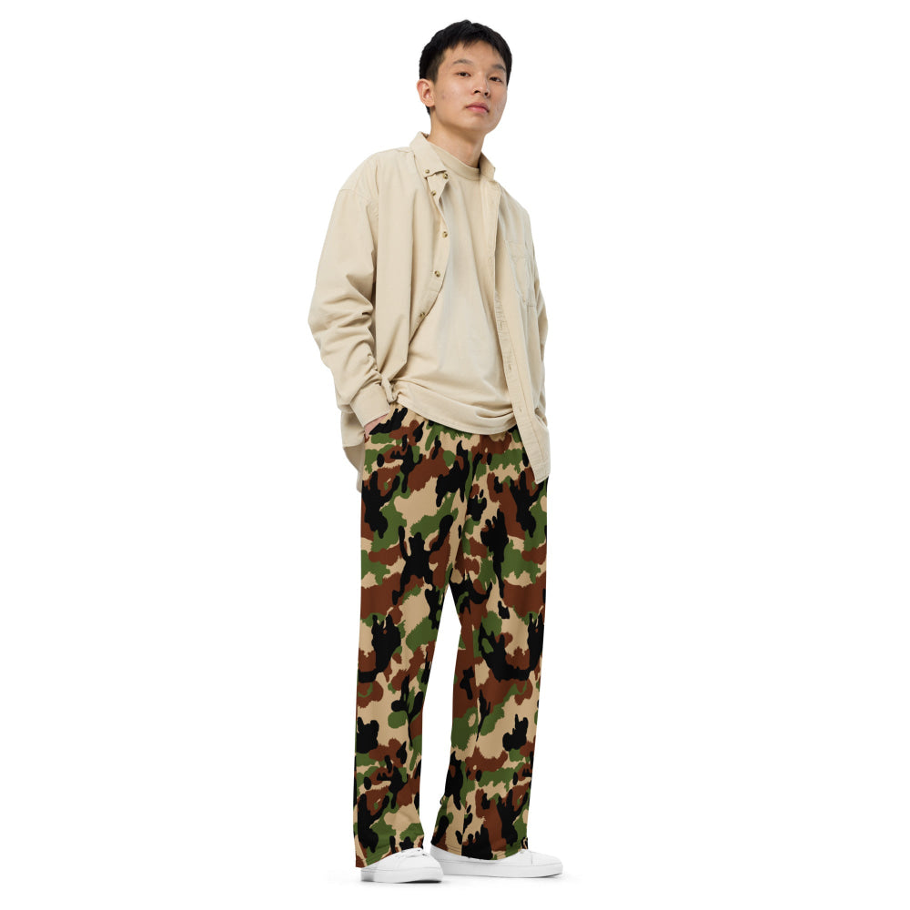 Swiss Woodland TAZ 90 CAMO unisex wide-leg pants - Unisex Wide-Leg Pants