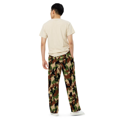 Swiss Woodland TAZ 90 CAMO unisex wide-leg pants - Unisex Wide-Leg Pants