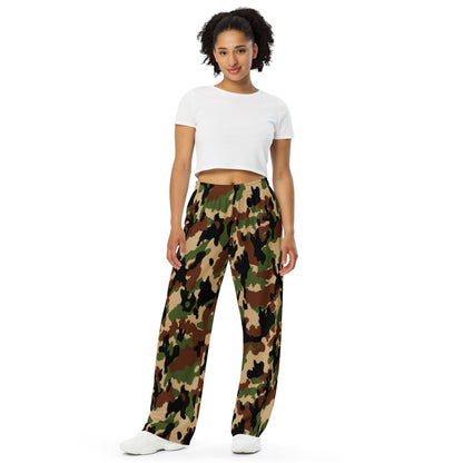 Swiss Woodland TAZ 90 CAMO unisex wide-leg pants - Unisex Wide-Leg Pants