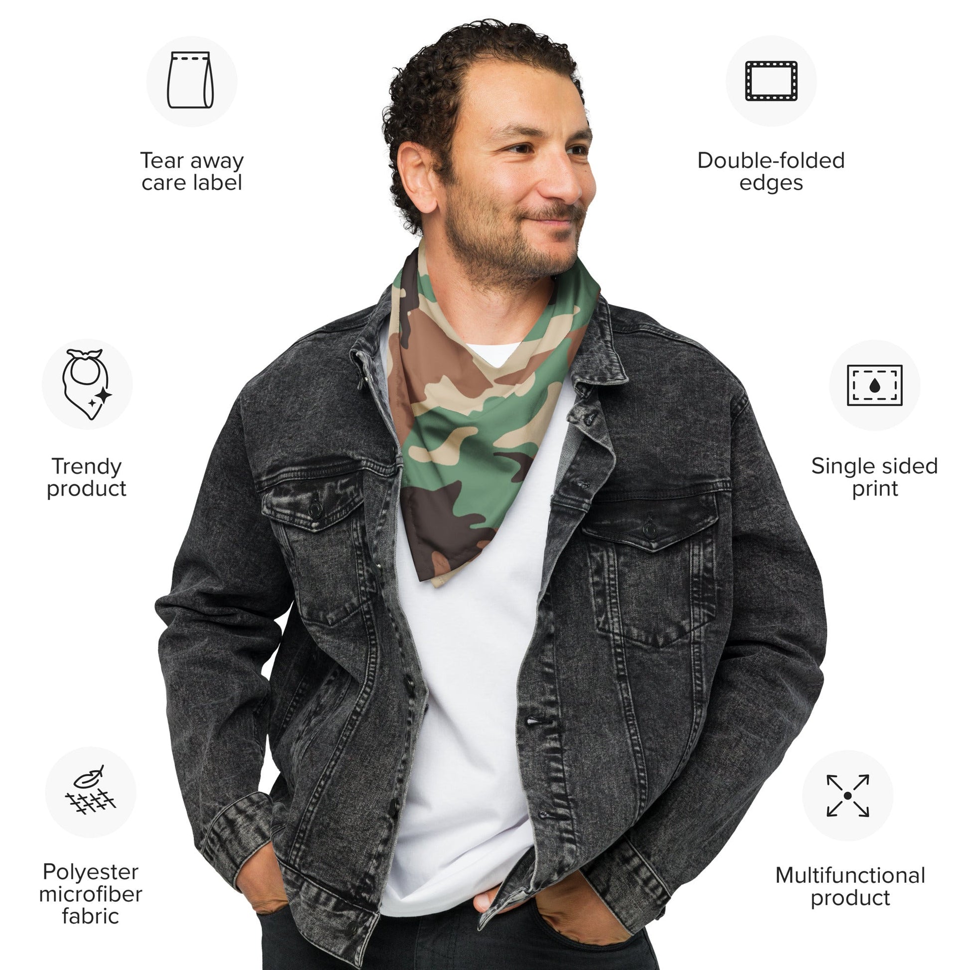 Syrian ERDL Leaf Woodland CAMO bandana - Bandanas