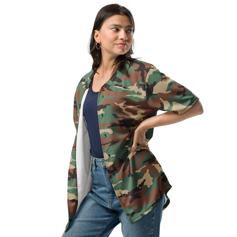 ERDL Leaf Syrian Woodland CAMO Unisex Baseball Jersey