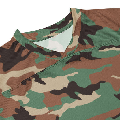 Syrian ERDL Leaf Woodland CAMO hockey fan jersey - Hockey Jerseys