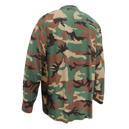 Syrian ERDL Leaf Woodland CAMO hockey fan jersey - Hockey Jerseys